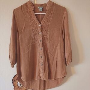 Women's Nostalgia tan top size Med